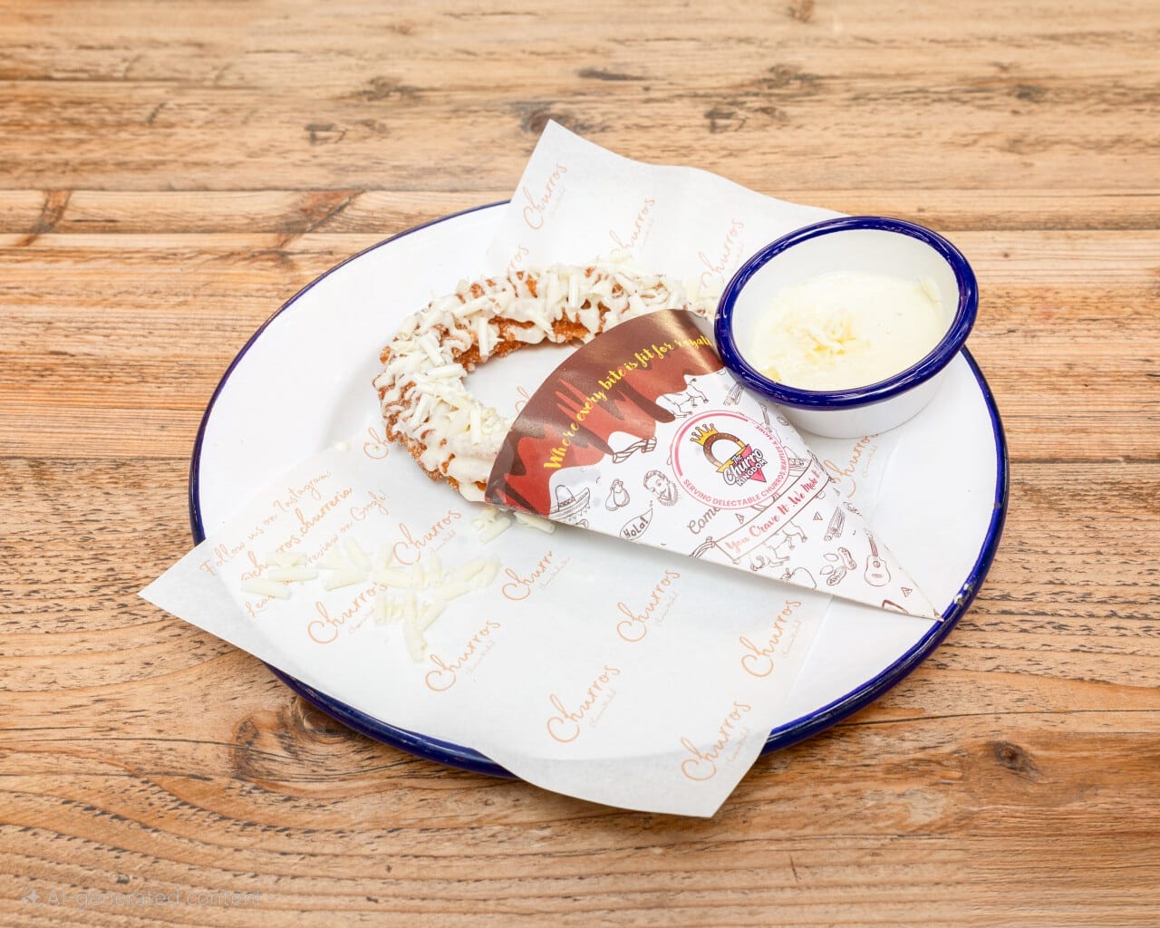 Burger with fried fries on black plate with sauce on the side